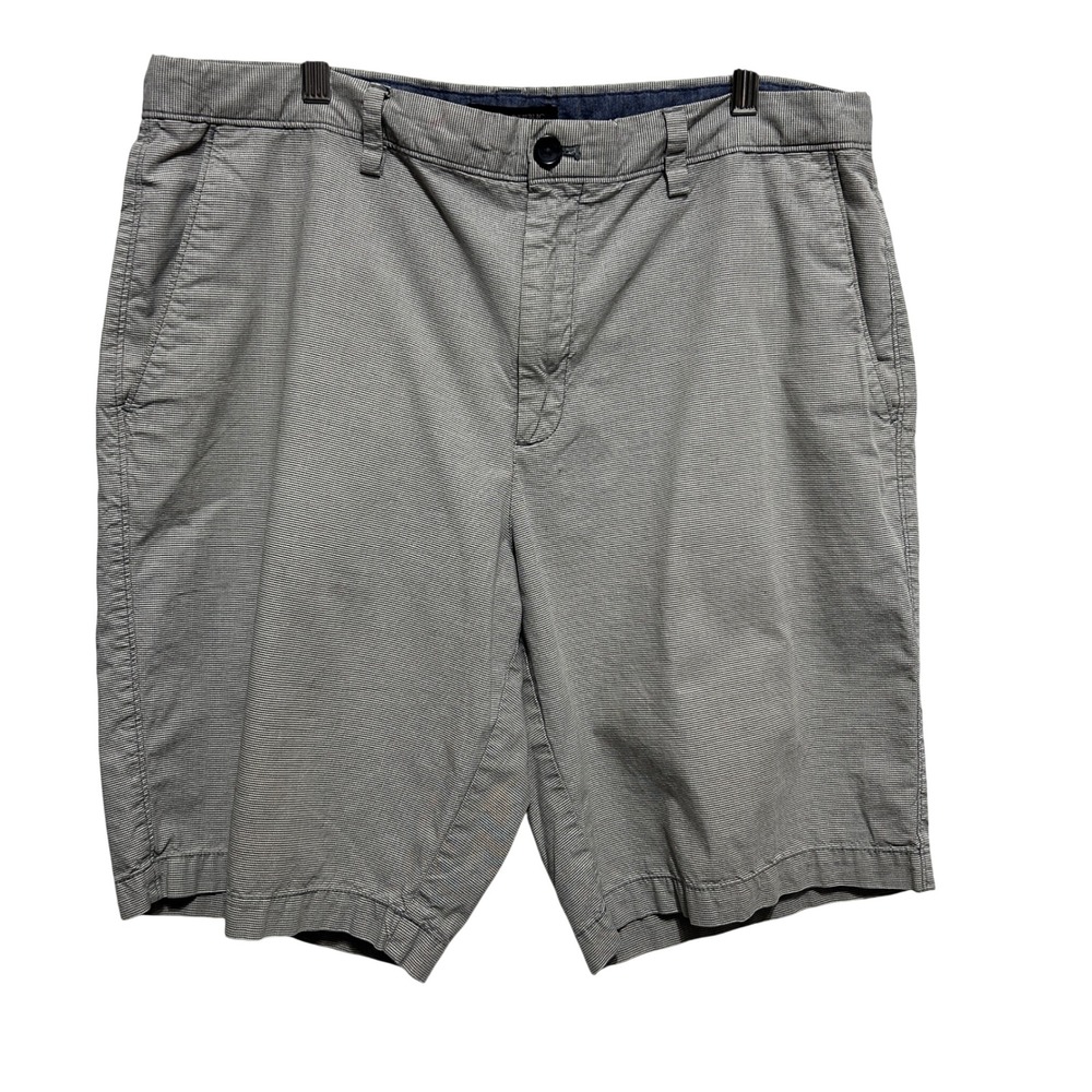 Banana Republic Men Emerson Chino Shorts 36 Brown Micro Check Golf Preppy Resort